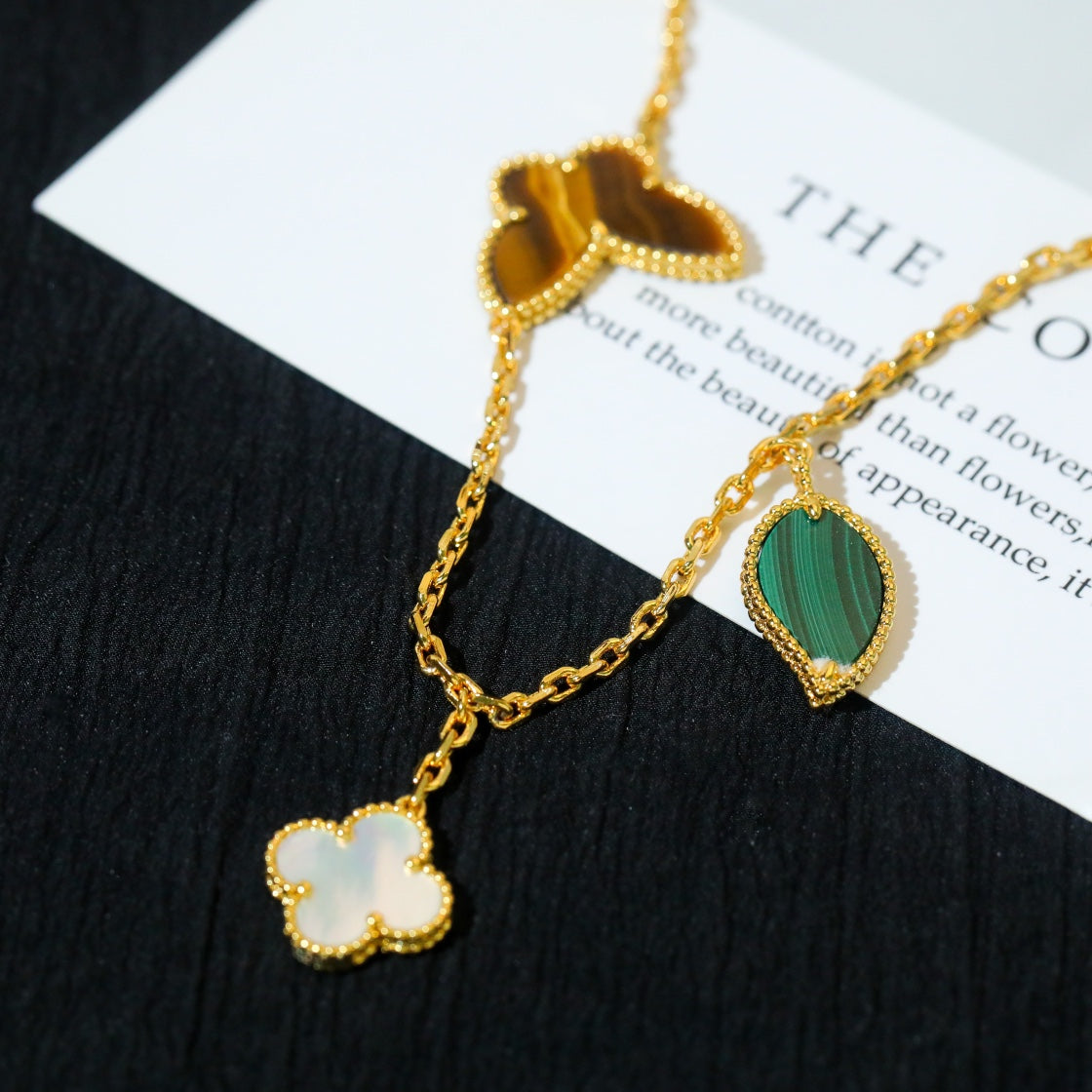 [✨Rose💎]BRACELET EN OR À 5 MOTIFS LUCKY SPRING 