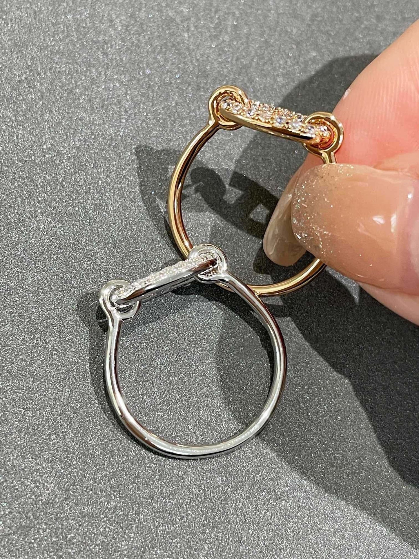 [✨Rose💎]RONDE SMALL DIAMOND RING