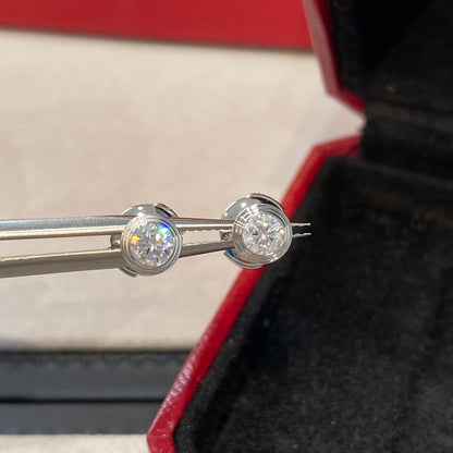 [✨Rose💎]Boucles d'oreilles diamant DAMOUR
