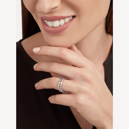 [✨Rose💎] ZERO 1 BAGUE SPIRALE À UN SEUL BANDE AVEC LOGO AJOURÉ