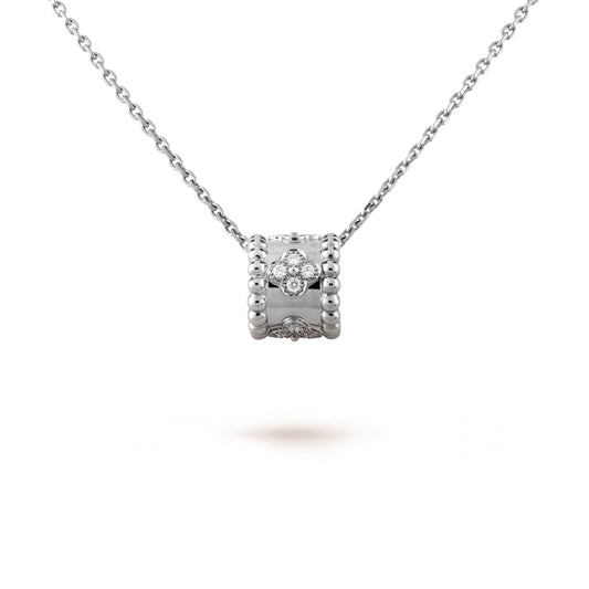 [✨Rose💎] COLLIER PENDENTIF PERLEE ARGENT DIAMANT 
