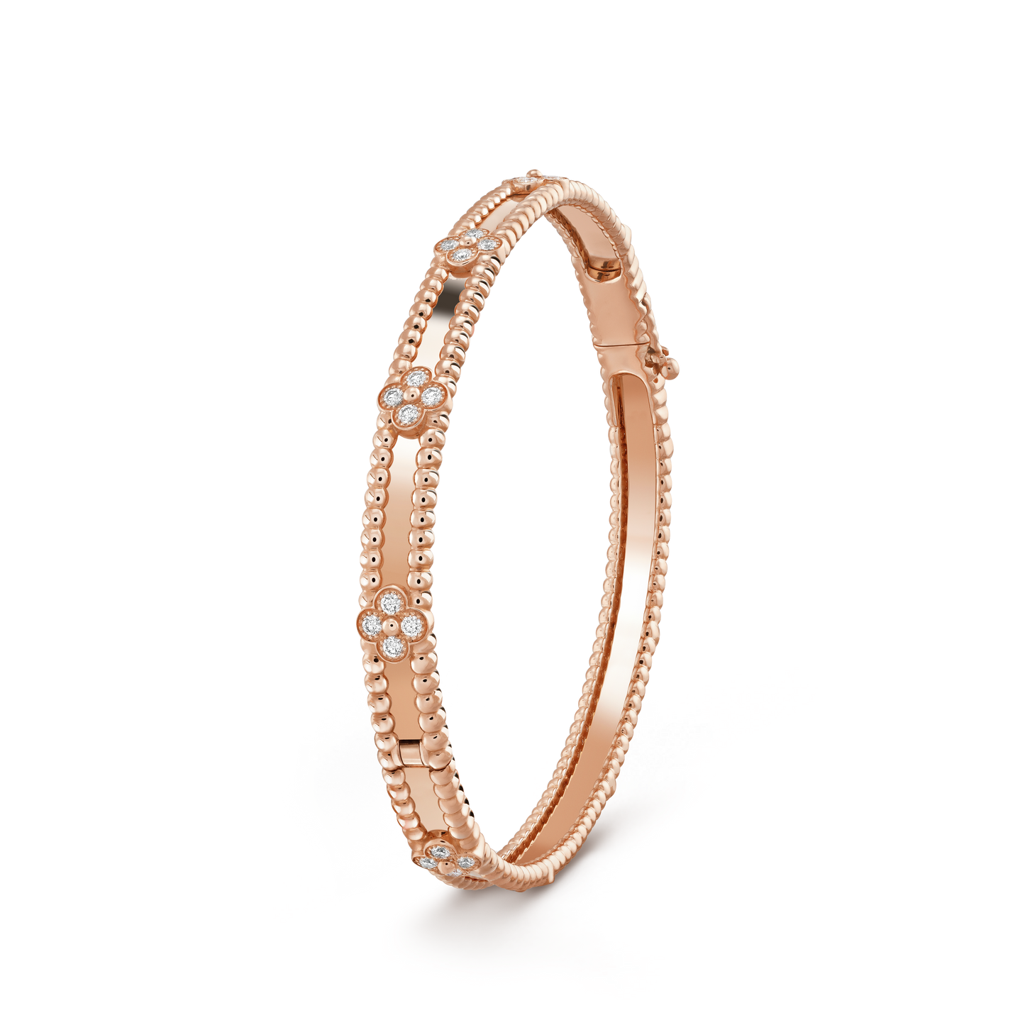 [✨ローズ💎]クローバーブレスレット 4mm ダイヤモンド