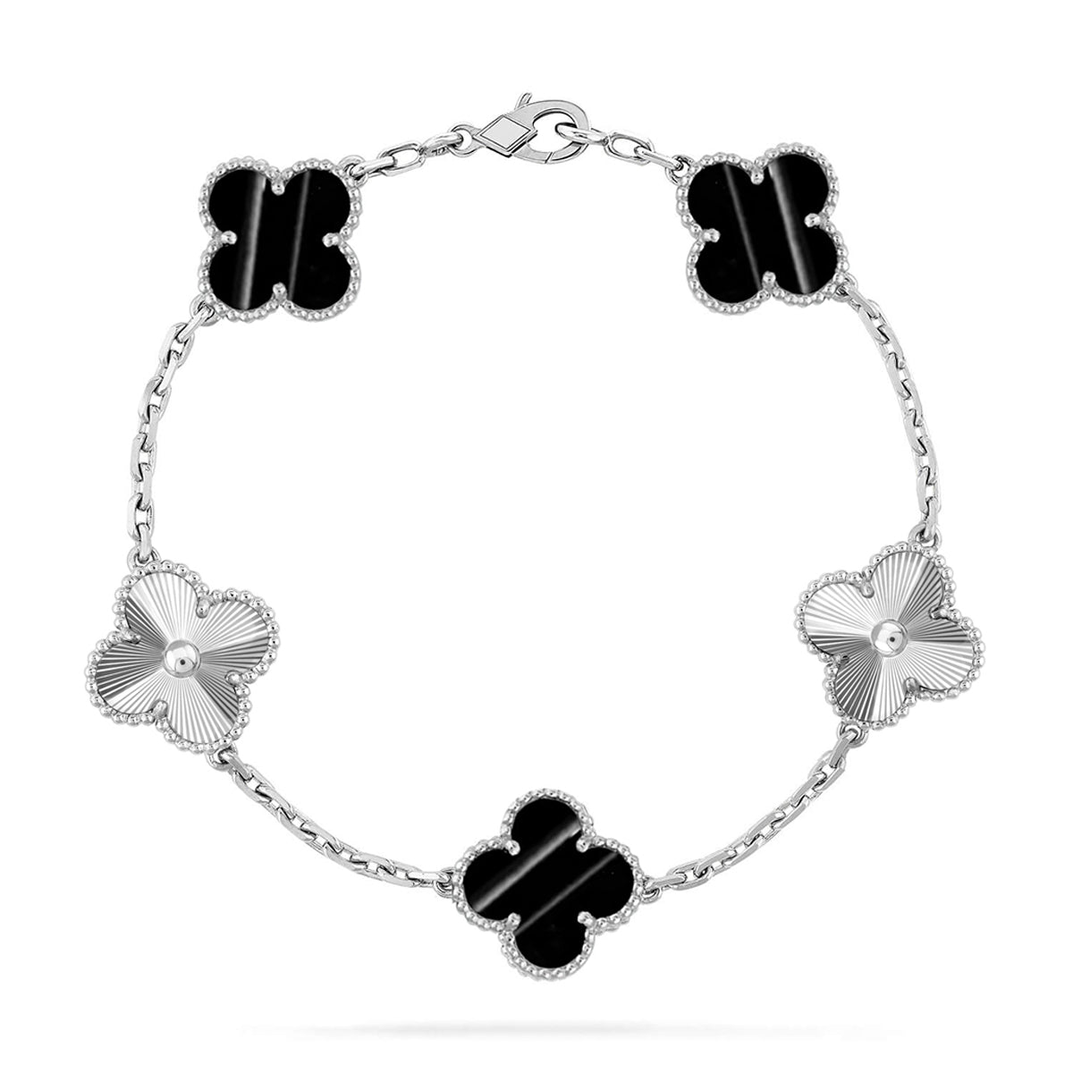 [✨Rose💎] CLOVER 5 MOTIF PULSAR STONE BRACELET COLLECTION