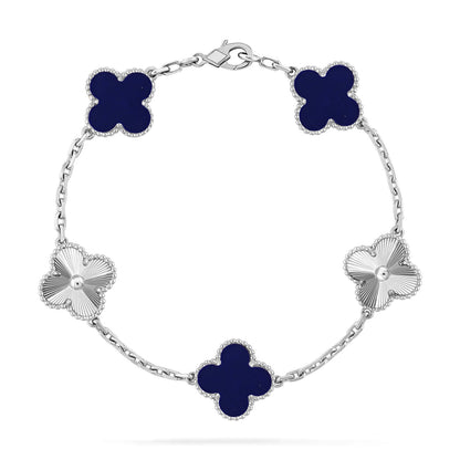 [✨Rose💎]CLOVER 5 MOTIF LAPIS LAZULI BRACELET COLLECTION
