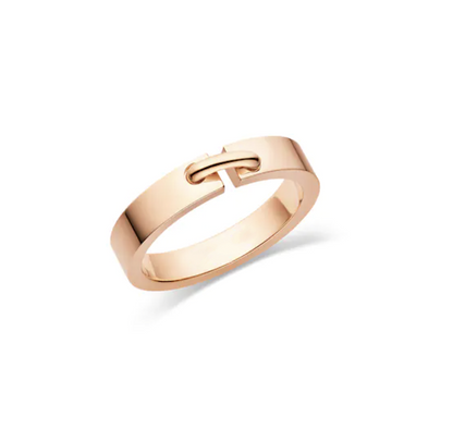 [✨Rose💎]BAGUE ALLIANCE LIENS VIDENCE 4MM