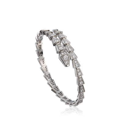 [✨Rose💎]BRACELET SERPENTI 6MM ARGENT DIAMANT 