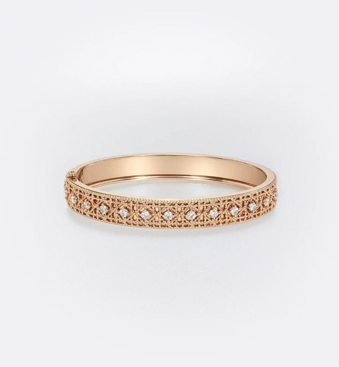 [✨Rose💎】2026 WOVEN-PATTERN BRACELET SET WITH FULL DIAMOND INLAY THREE-COLORS