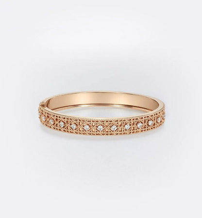 [✨Rose💎】2026 WOVEN-PATTERN BRACELET SET WITH FULL DIAMOND INLAY THREE-COLORS