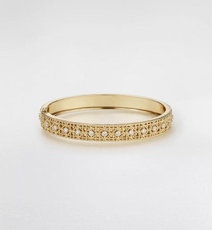 [✨Rose💎】2026 WOVEN-PATTERN BRACELET SET WITH FULL DIAMOND INLAY THREE-COLORS