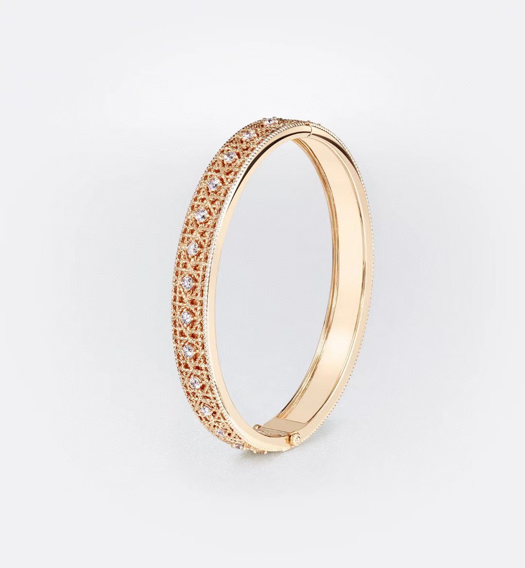 [✨Rose💎】2026 WOVEN-PATTERN BRACELET SET WITH FULL DIAMOND INLAY THREE-COLORS