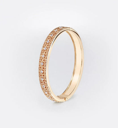[✨Rose💎】2026 WOVEN-PATTERN BRACELET SET WITH FULL DIAMOND INLAY THREE-COLORS