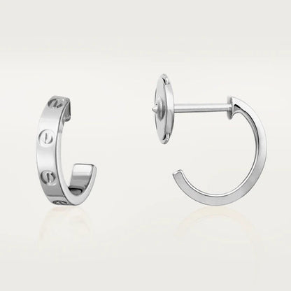 [✨Rose💎]Boucles d'oreilles Love 2,65 mm en argent 