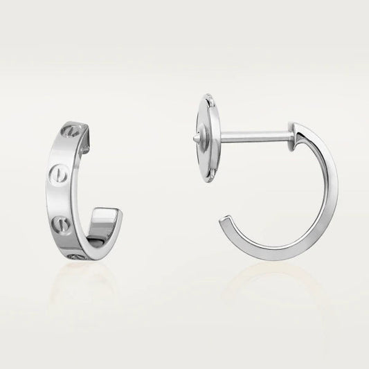 [✨Rose💎]Boucles d'oreilles Love 2,65 mm en argent 