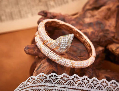 [✨Rose💎]HAUTE COUTURE GOLD SERPENTI BRACELET