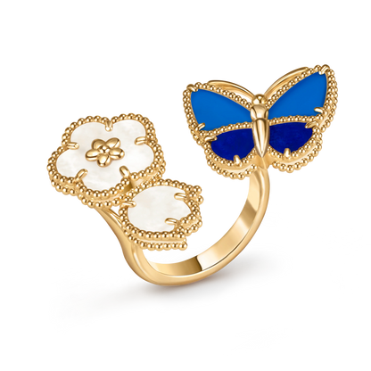 [✨Rose💎】2026 NEW MODEL SPRING LUCKY 3 MOTIF GOLD RING