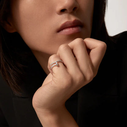 [✨Rose💎]BAGUE JUSTE 1,8MM ARGENT DIAMANTS