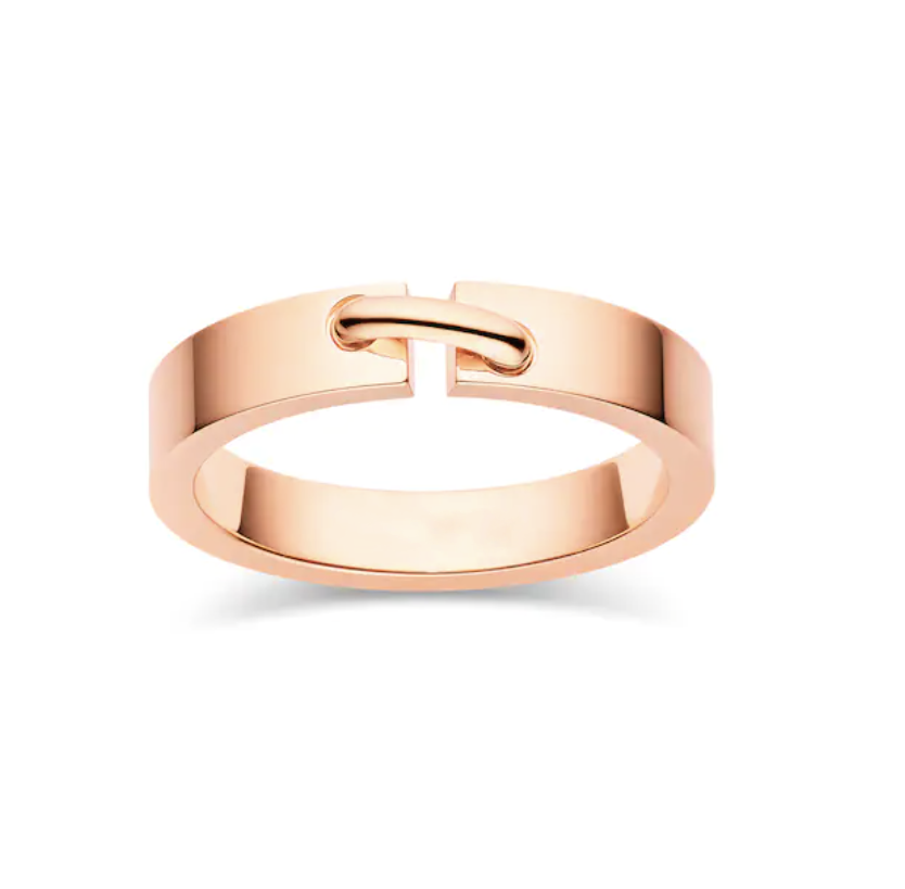 [✨Rose💎]BAGUE ALLIANCE LIENS VIDENCE 4MM