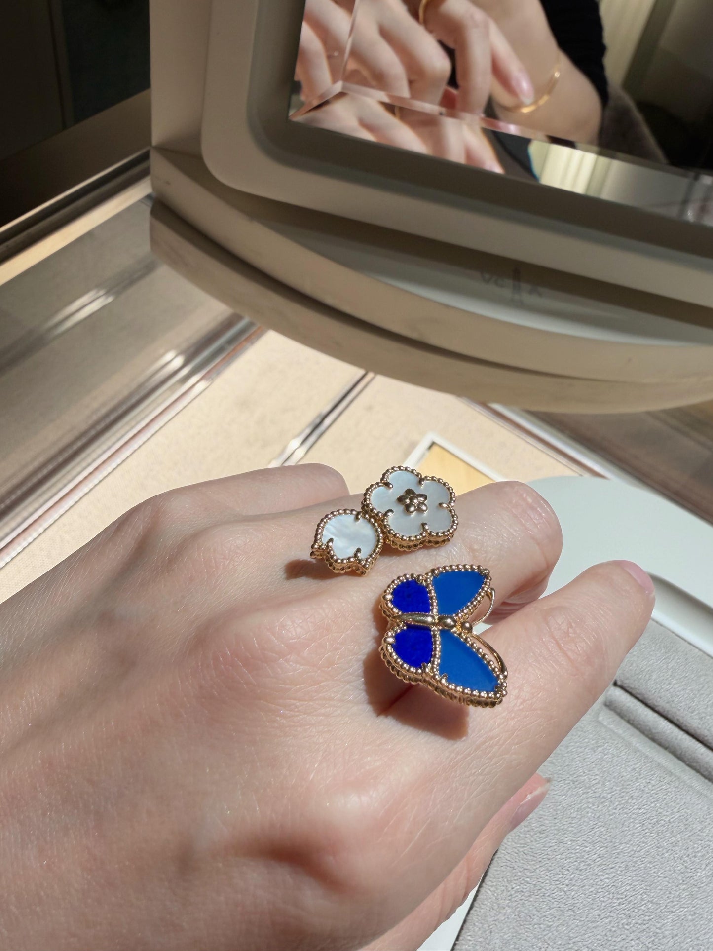 [✨Rose💎】2026 NEW MODEL SPRING LUCKY 3 MOTIF GOLD RING