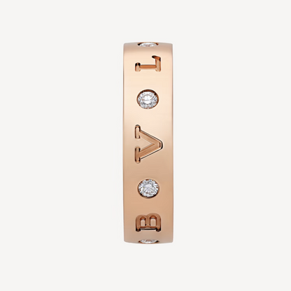 [✨Rose💎] ZERO 1 ESSENTIAL BAGUE EN OR ROSE AVEC DIAMANTS