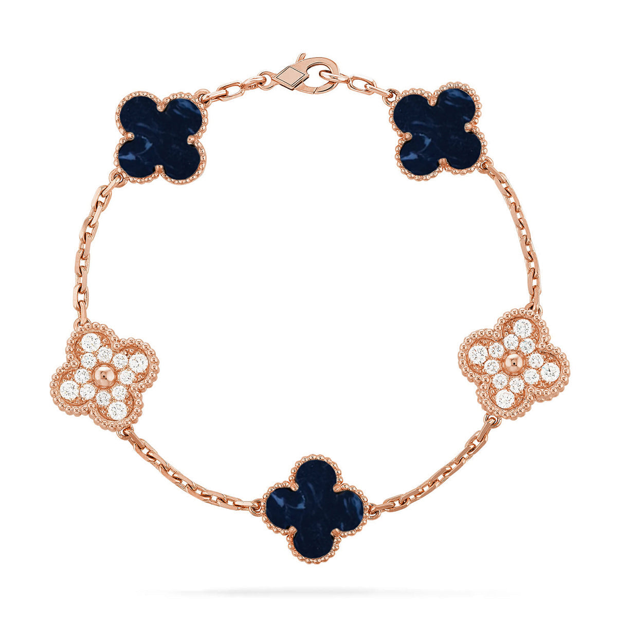 [✨Rose💎]CLOVER 5 MOTIF PIETERSITE BRACELET COLLECTION