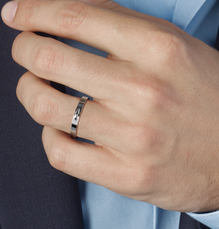 [✨Rose💎]BAGUE ALLIANCE LIENS VIDENCE 3MM