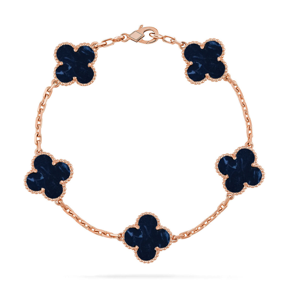 [✨Rose💎]CLOVER 5 MOTIF PIETERSITE BRACELET COLLECTION