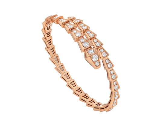 [✨Rose💎]SERPENTI BRACELET 6.8MM PINK GOLD DIAMOND