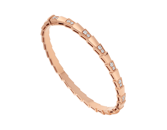 [✨Rose💎] PETIT BRACELET SERPENTI OR ROSE DIAMANT