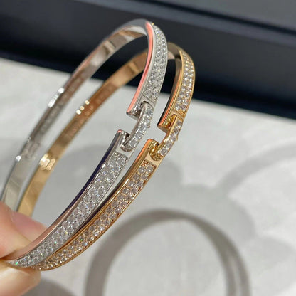 [✨Rose💎]LIENS VIDENCE BRACELET PAVÉ DIAMANTS