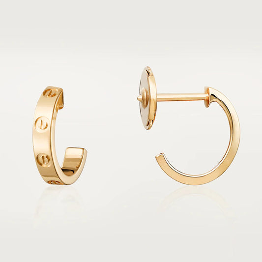 [✨Rose💎] BOUCLES D'OREILLES LOVE 2,65 MM OR ROSE 