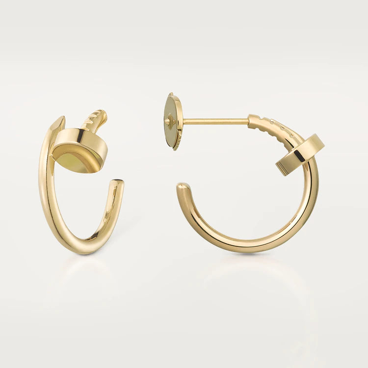 [✨Rose💎]Boucles d'oreilles JUSTE en or 