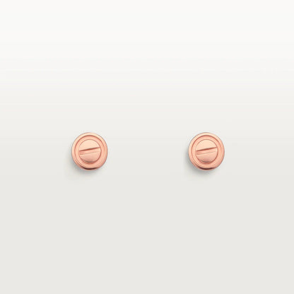 [✨Rose💎]BOUCLES D'OREILLES LOVE OR ROSE 10MM