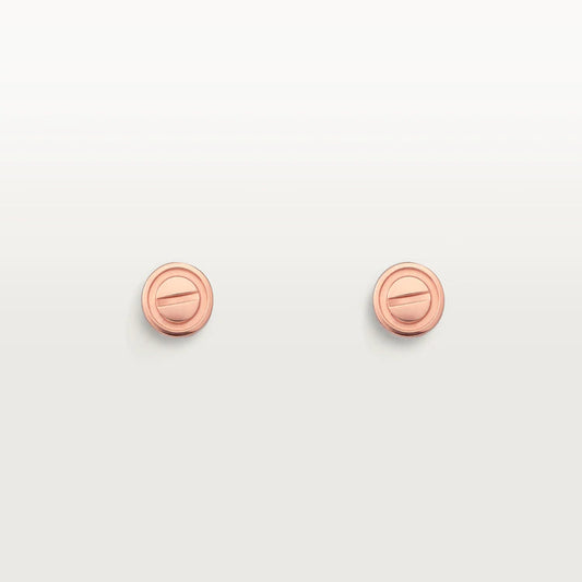 [✨Rose💎]BOUCLES D'OREILLES LOVE OR ROSE 10MM