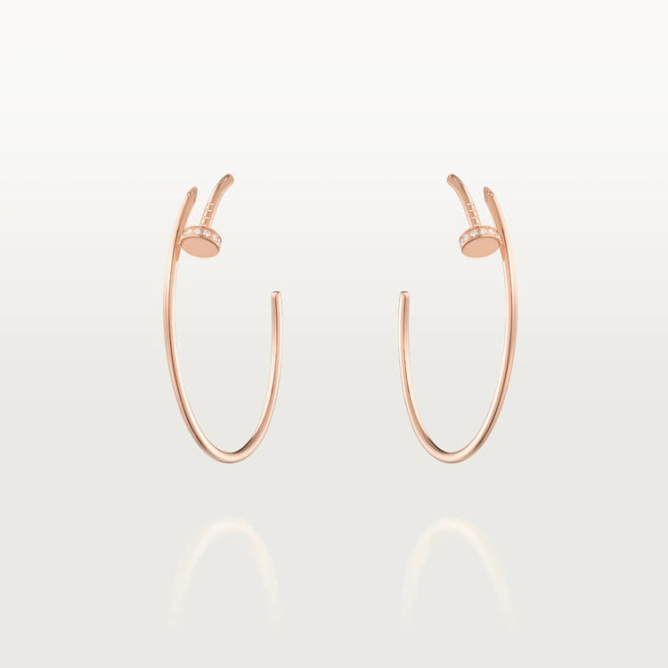 [✨Rose💎]Boucles d'oreilles JUSTE DIAMANTS 1,8 MM 
