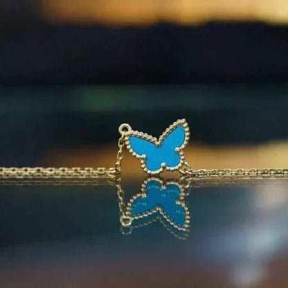 [✨Rose💎]BRACELET PAPILLON TURQUOISE