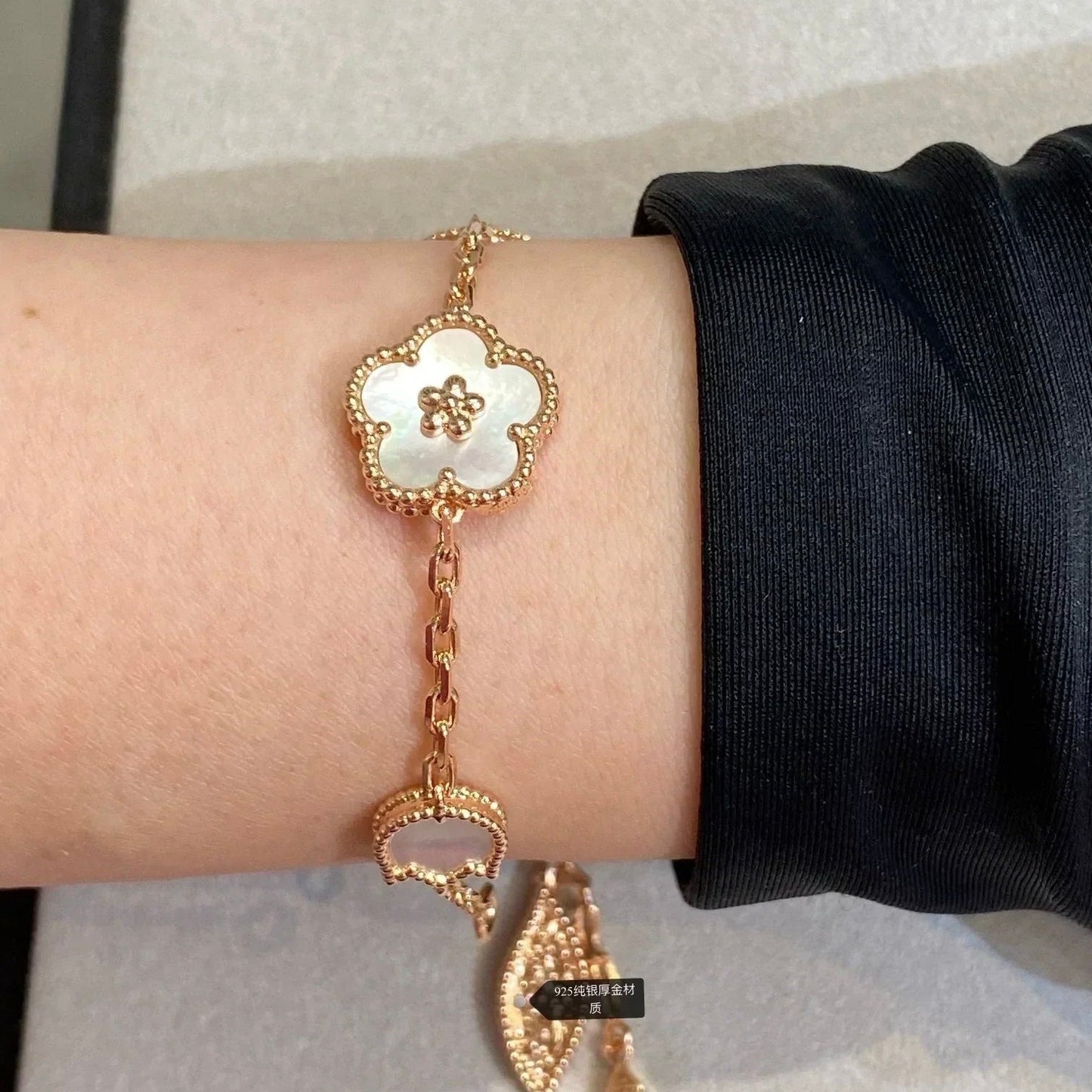 [✨Rose💎]BRACELET PRINTEMPS CHANCEUX À 5 MOTIFS