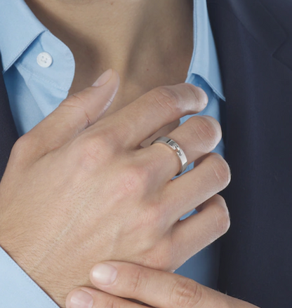 [✨Rose💎]BAGUE ALLIANCE LIENS VIDENCE 4MM