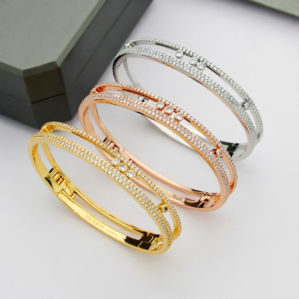 [✨Rose💎]Move Romane pav茅 bangle