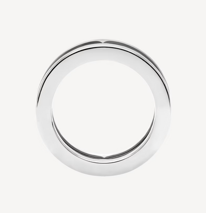 [✨Rose💎] ZERO 1 BAGUE SPIRALE À UN SEUL BANDE AVEC LOGO AJOURÉ