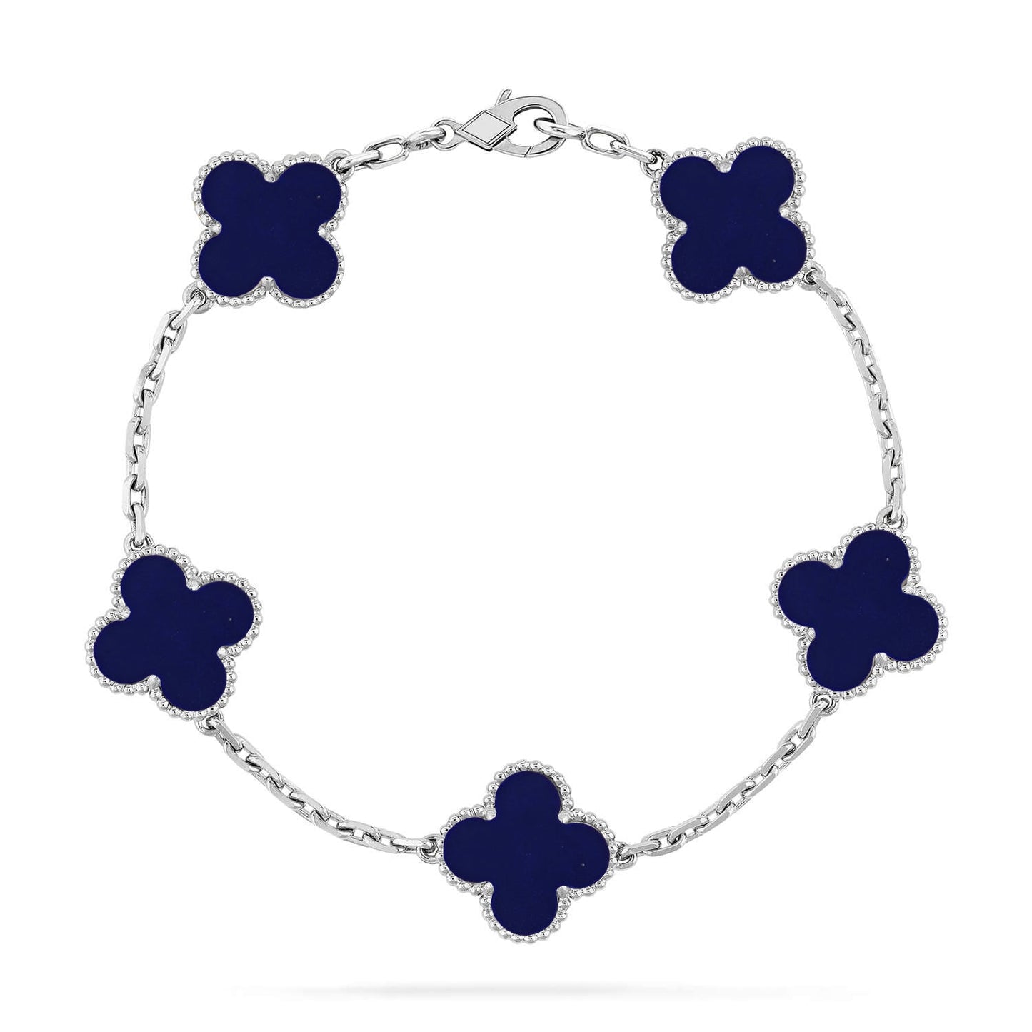 [✨Rose💎]CLOVER 5 MOTIF LAPIS LAZULI BRACELET COLLECTION