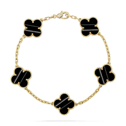 [✨Rose💎] CLOVER 5 MOTIF PULSAR STONE BRACELET COLLECTION
