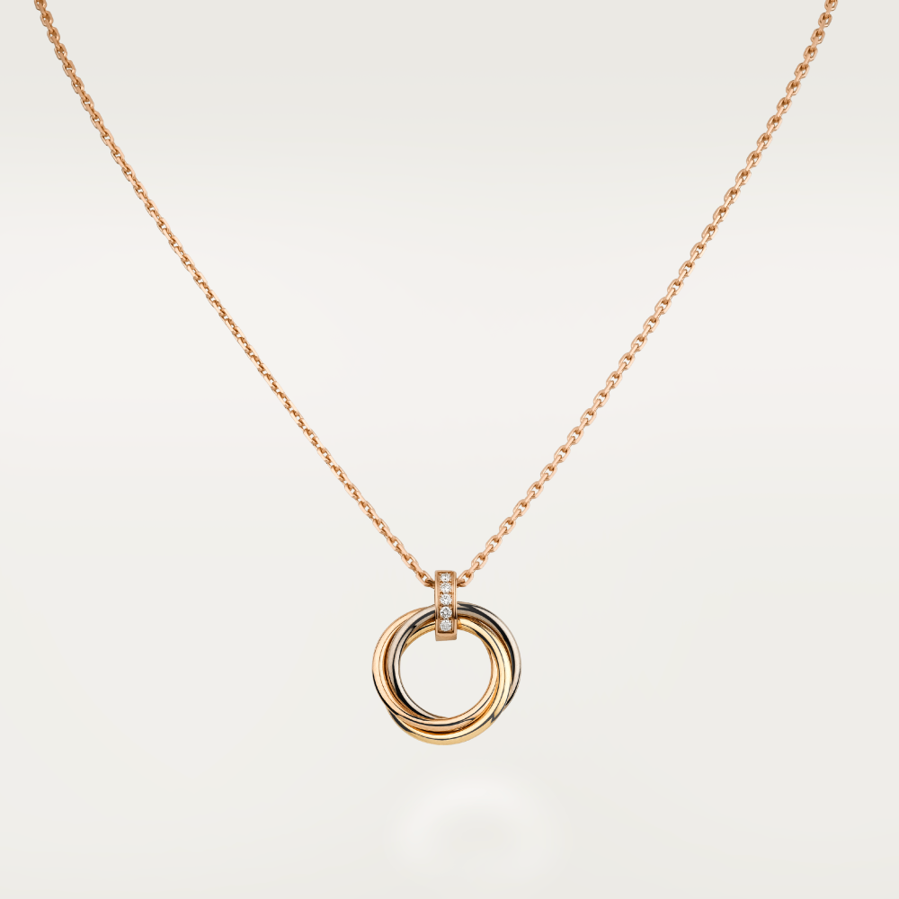 [✨Rose💎] COLLIER TRINITY OR DIAMANTS