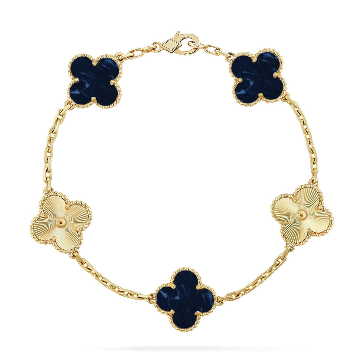 [✨Rose💎]CLOVER 5 MOTIF PIETERSITE BRACELET COLLECTION