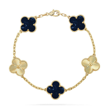 [✨Rose💎]CLOVER 5 MOTIF PIETERSITE BRACELET COLLECTION