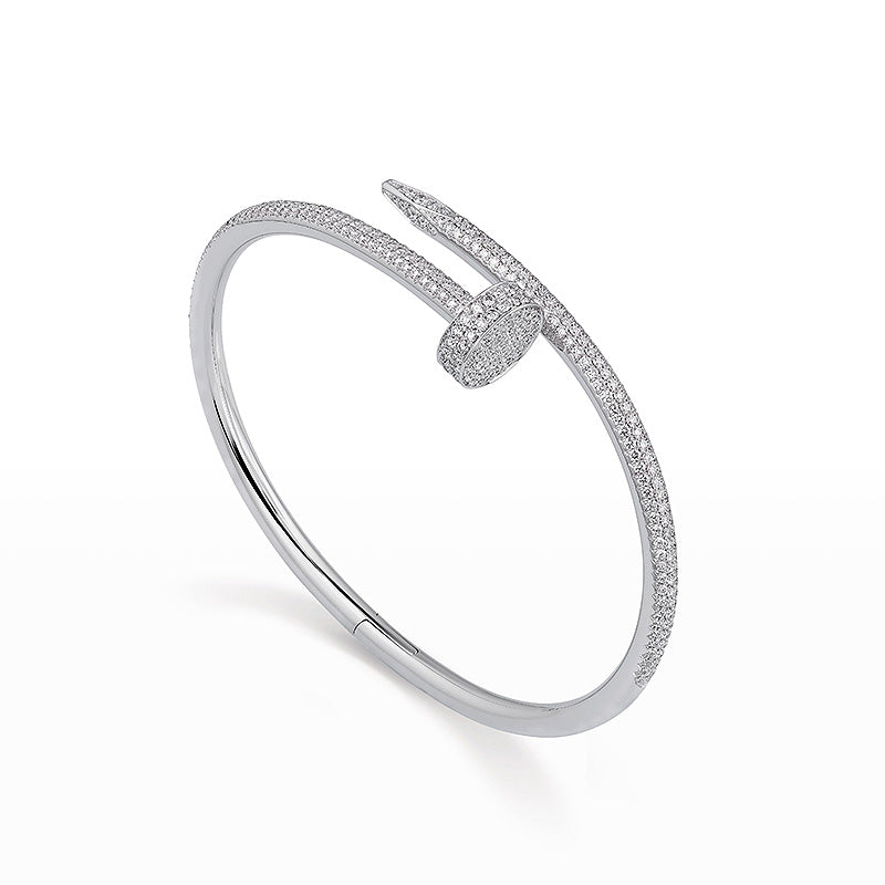 [✨ローズ💎]JUSTE ブレスレット 3.5MM オールダイヤモンド
