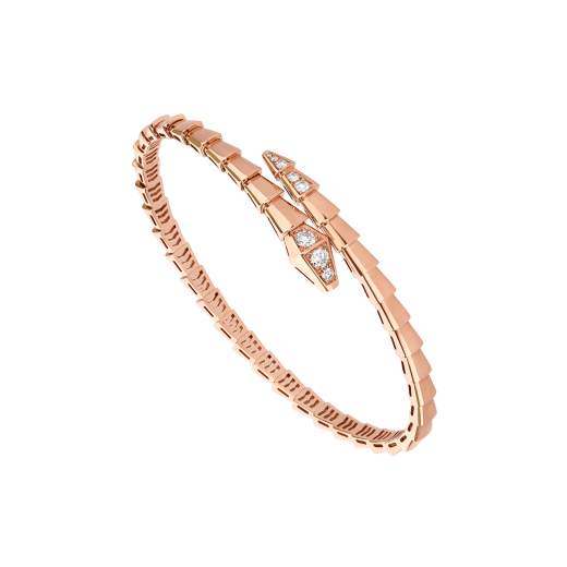 [✨Rose💎]SERPENTI BRACELET DIAMONDS PINK GOLD