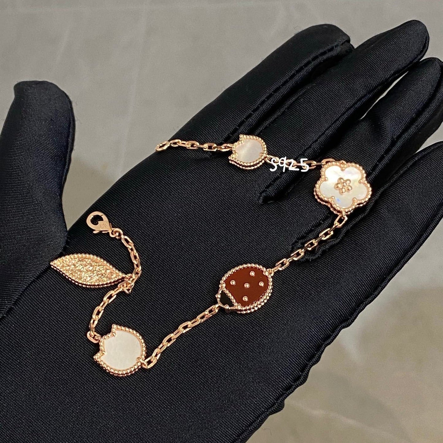 [✨Rose💎]BRACELET PRINTEMPS CHANCEUX À 5 MOTIFS