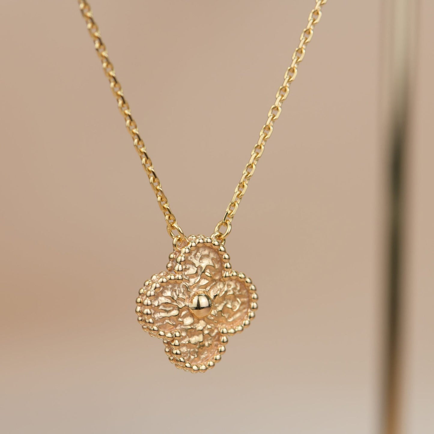 [✨Rose💎] COLLIER TRÈFLE BRONZÉ 15 MM