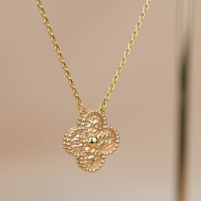 [✨Rose💎] COLLIER TRÈFLE BRONZÉ 15 MM