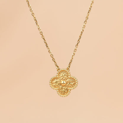 [✨Rose💎] COLLIER TRÈFLE BRONZÉ 15 MM